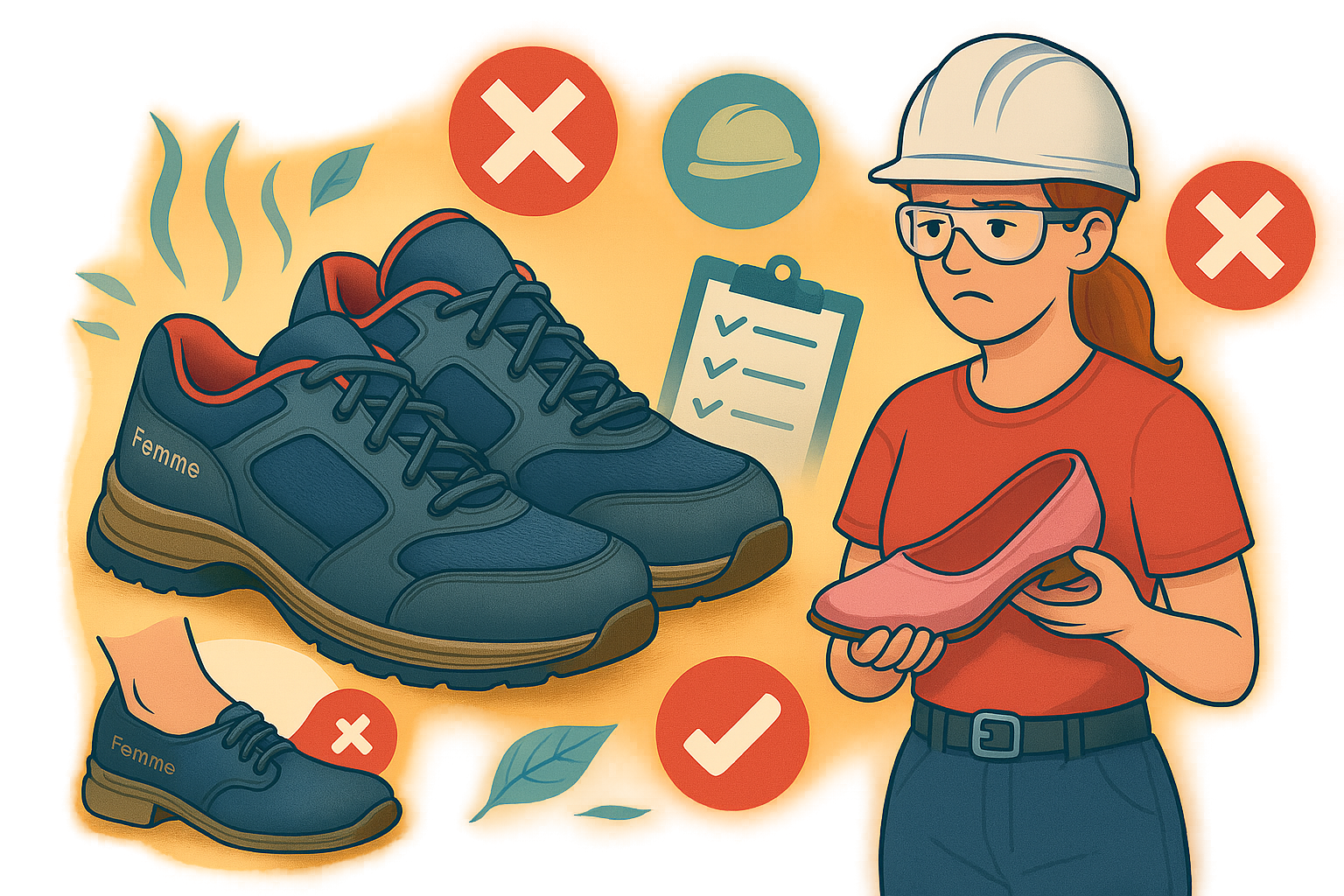 7 erreurs à éviter quand on choisit des chaussures de sécurité femme